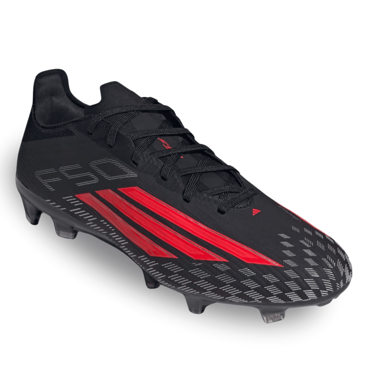adidas F50 Pro FG Soccer Cleats (Black/Lucid Red) | SoccerWearhouse