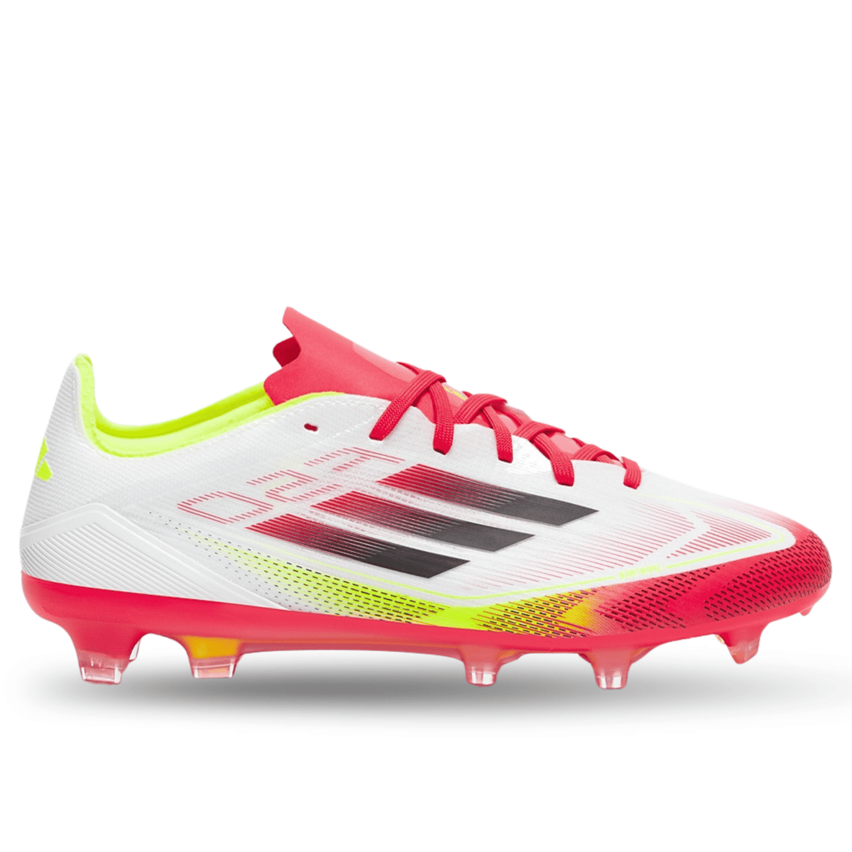 adidas F50 Pro FG Soccer Cleats (White/Black/Yellow) | SoccerWearhouse