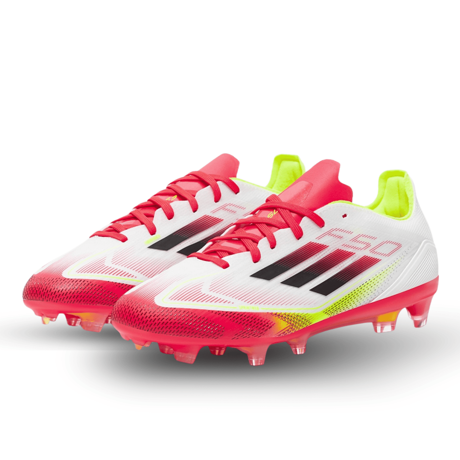 adidas F50 Pro FG Soccer Cleats (White/Black/Yellow) | SoccerWearhouse