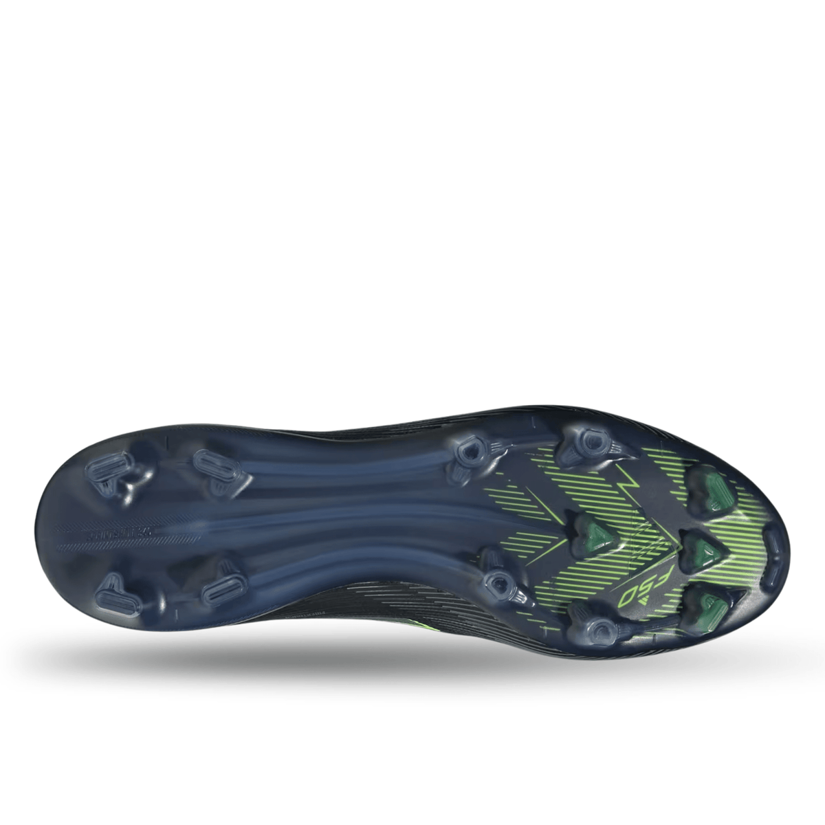 adidas F50 Pro Firm Ground Cleats (Black/Iron Metallic/Lucid Lemon) | SoccerWearhouse