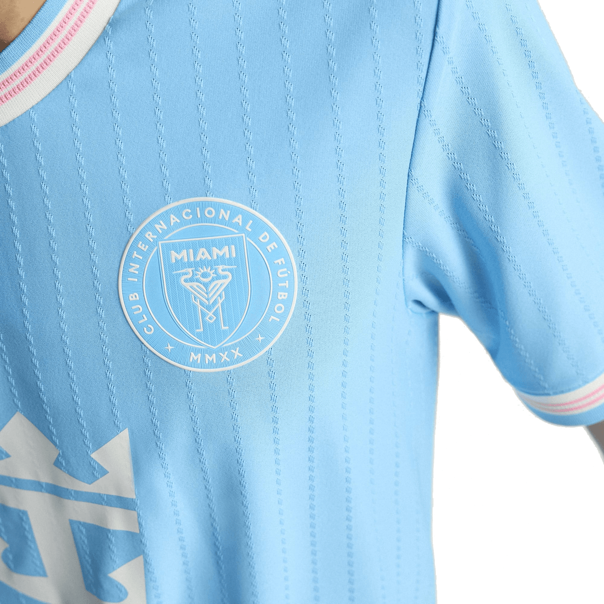 adidas Falcon Inter Miami Authentic Third Jersey 25/26 (Blue/Pink) | SoccerWearhouse