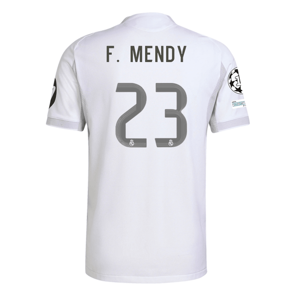 adidas Ferland Mendy Real Madrid 25/26 Home Jersey w/ Champions League adidas Ferland Mendy Real Madrid 25/26 Home Jersey w/ Champions League