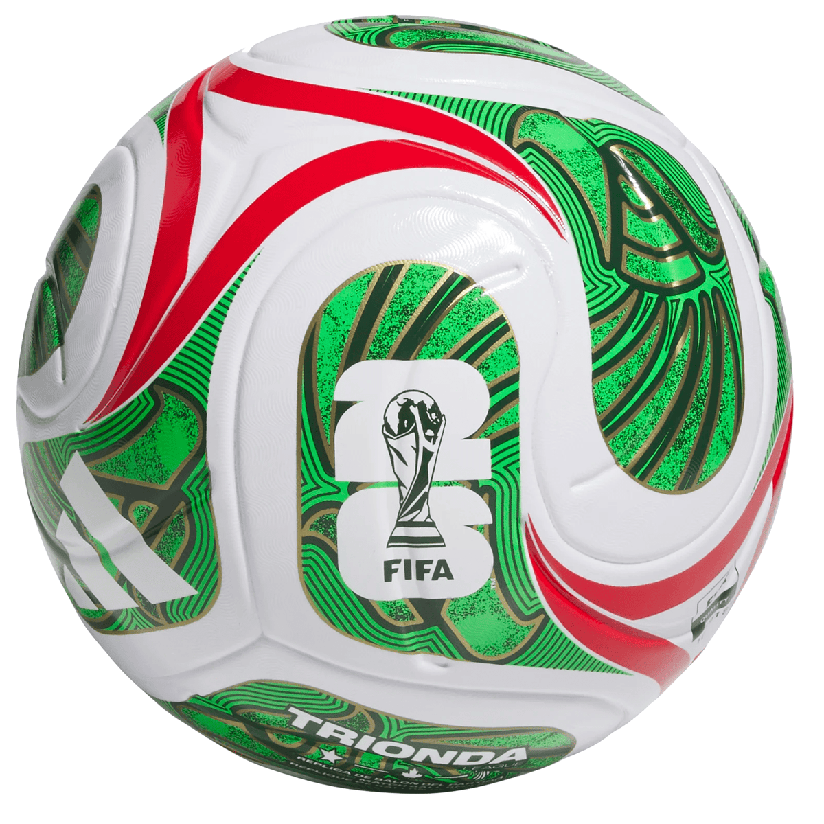 adidas FIFA World Cup 2026 Mexico Trionda League Top Ball (White/Red/Green) | SoccerWearhouse
