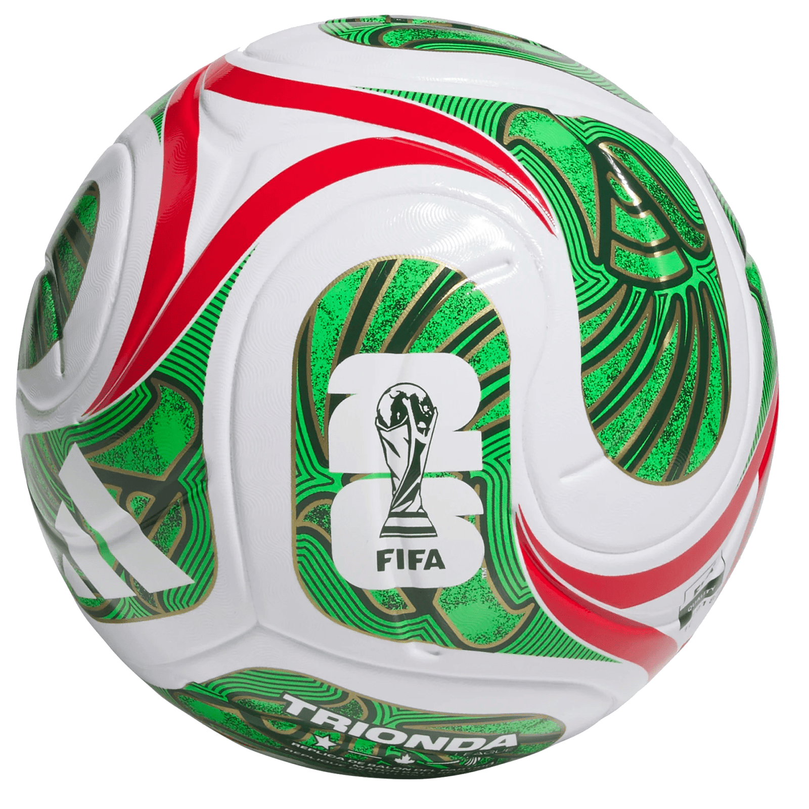 adidas FIFA World Cup 2026 Mexico Trionda League Top Ball (White/Red/Green) | SoccerWearhouse