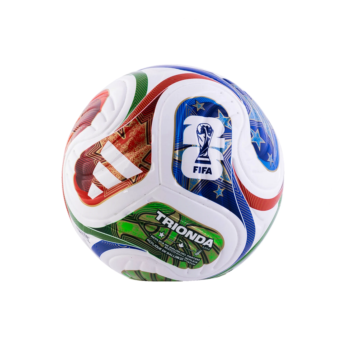 adidas FIFA World Cup 2026 Trionda Mini Ball (White/Red/Green) | SoccerWearhouse