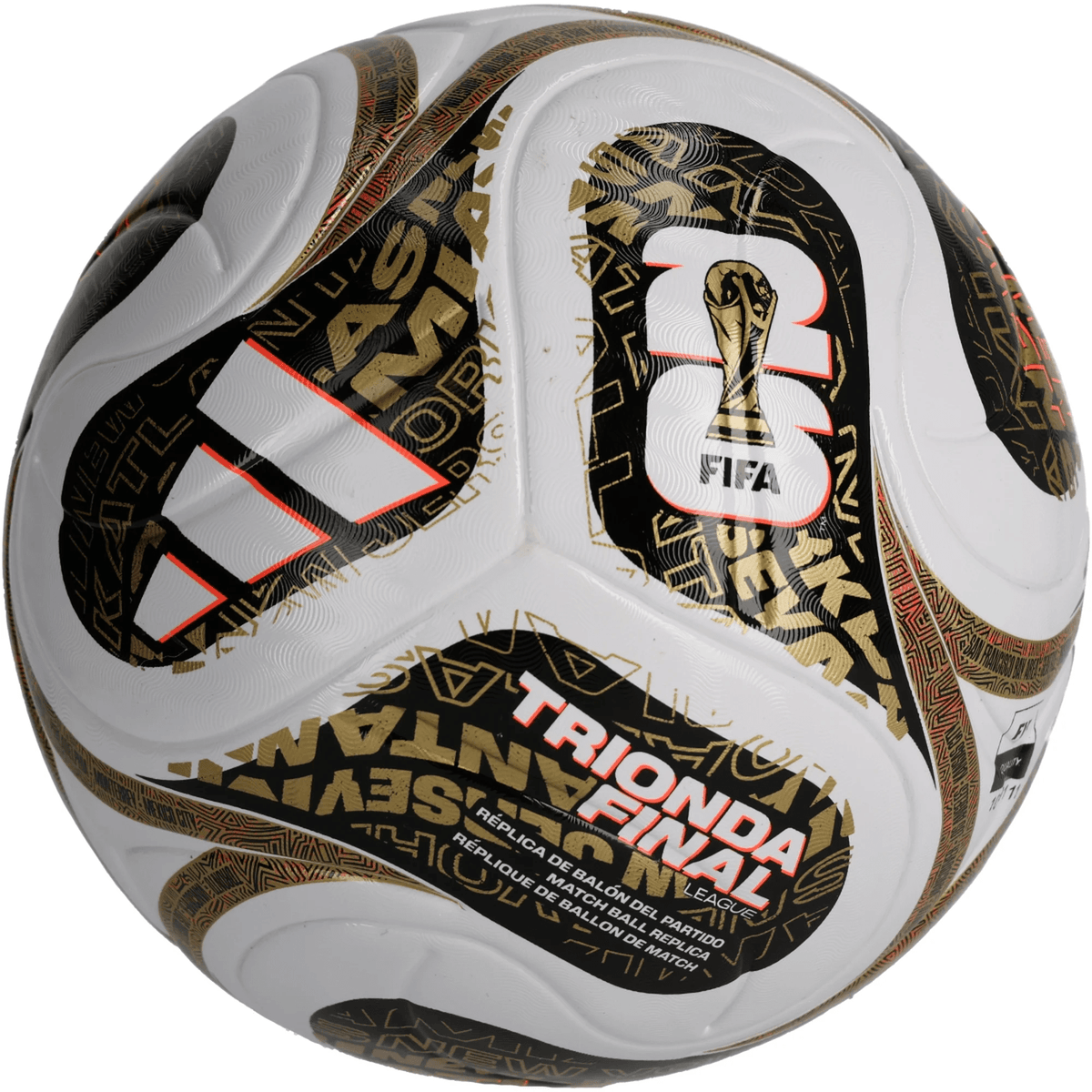 adidas FIFA World Cup 26 Trionda Finals League Top Ball (White/Black/Gold) | SoccerWearhouse