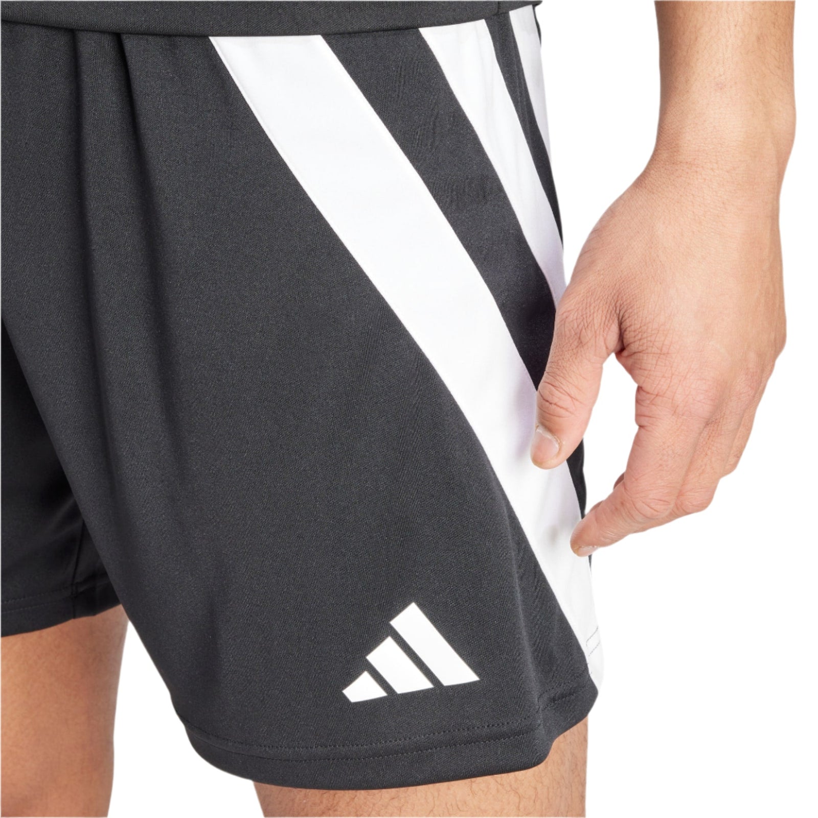 adidas Fortore 23 Soccer Short (Black/White) | SoccerWearhouse