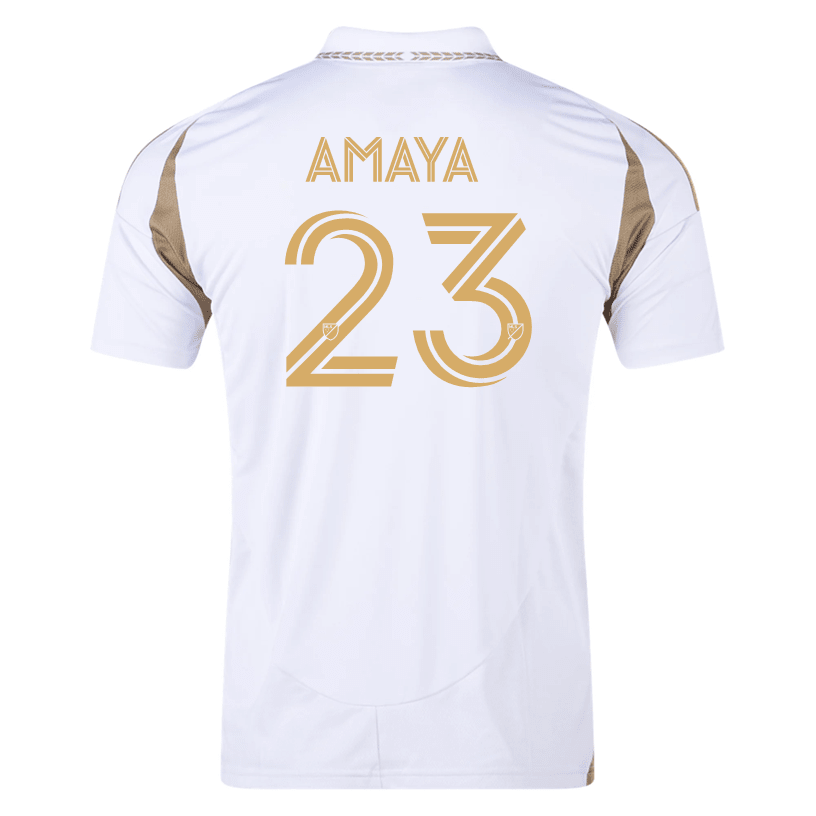 adidas Franuel Amaya LAFC Away Jersey 25/26 (White/Gold) | SoccerWearhouse
