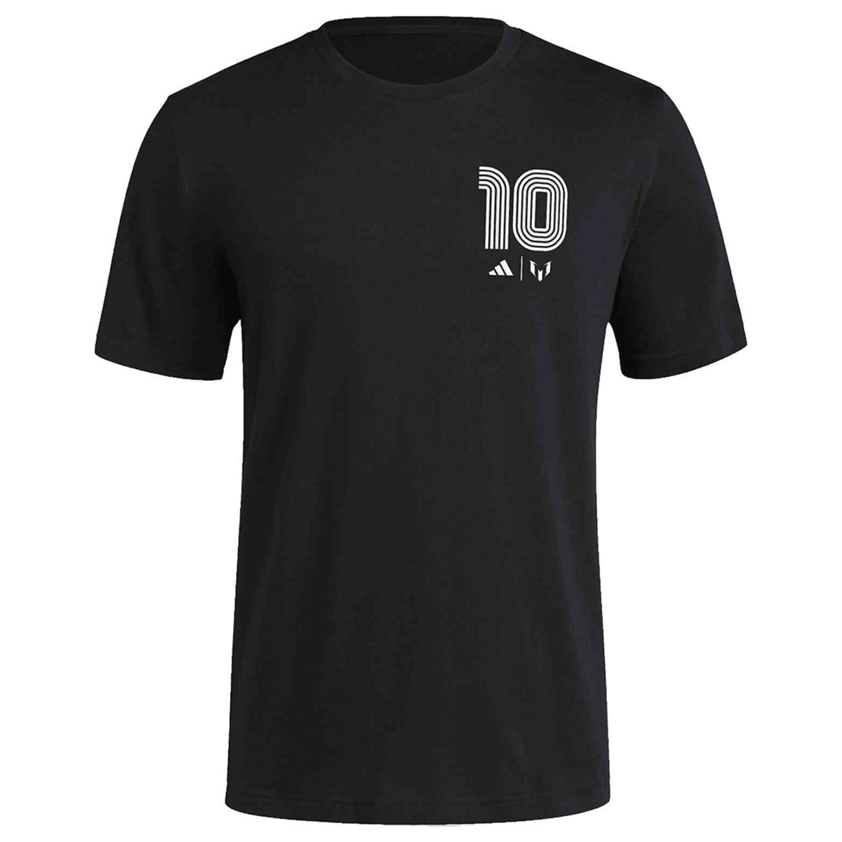 adidas Fresh Messi T-Shirt (Black) | SoccerWearhouse