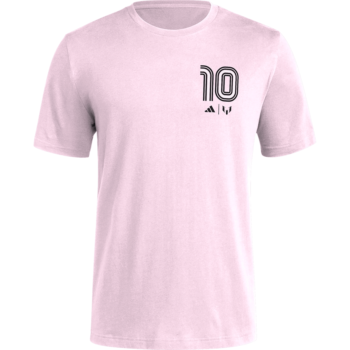 adidas Fresh Messi T-Shirt (True Pink) | SoccerWearhouse