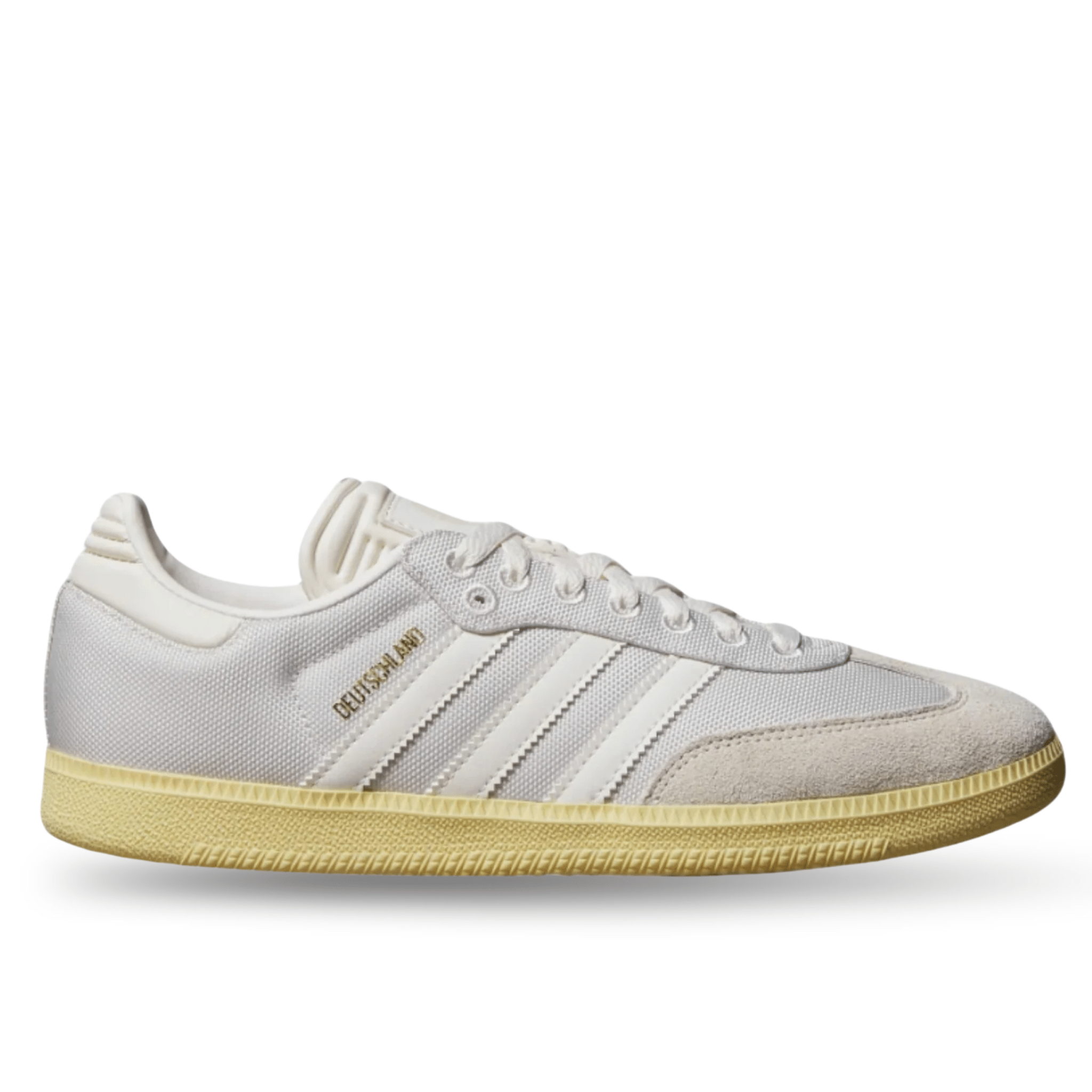 adidas Germany Samba 125th Anniversary Indoor Soccer Shoes (Cloud White/Off White/Almost Yellow)