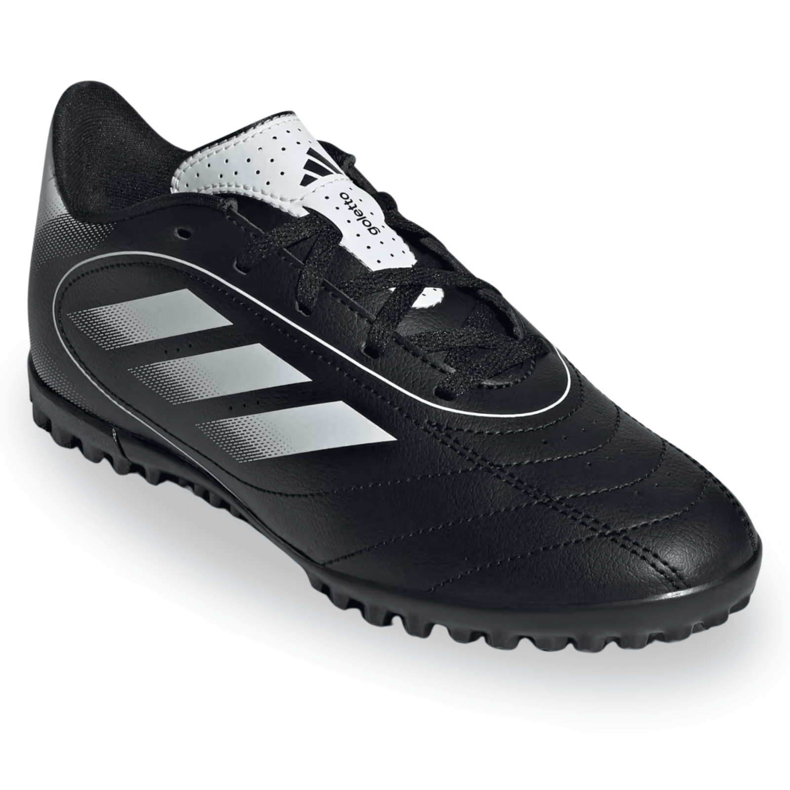 adidas Goletto IX Turf Junior Soccer Shoes (Black/White) | SoccerWearhouse