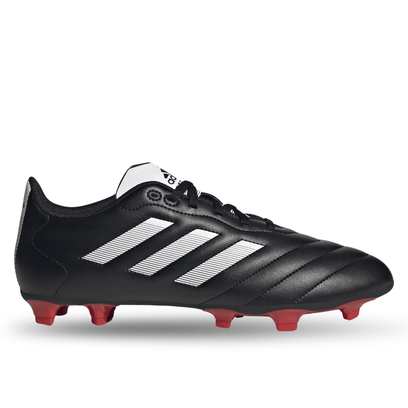 adidas Goletto VIII Firm Ground Soccer Cleats (Black/White/Red) | SoccerWearhouse