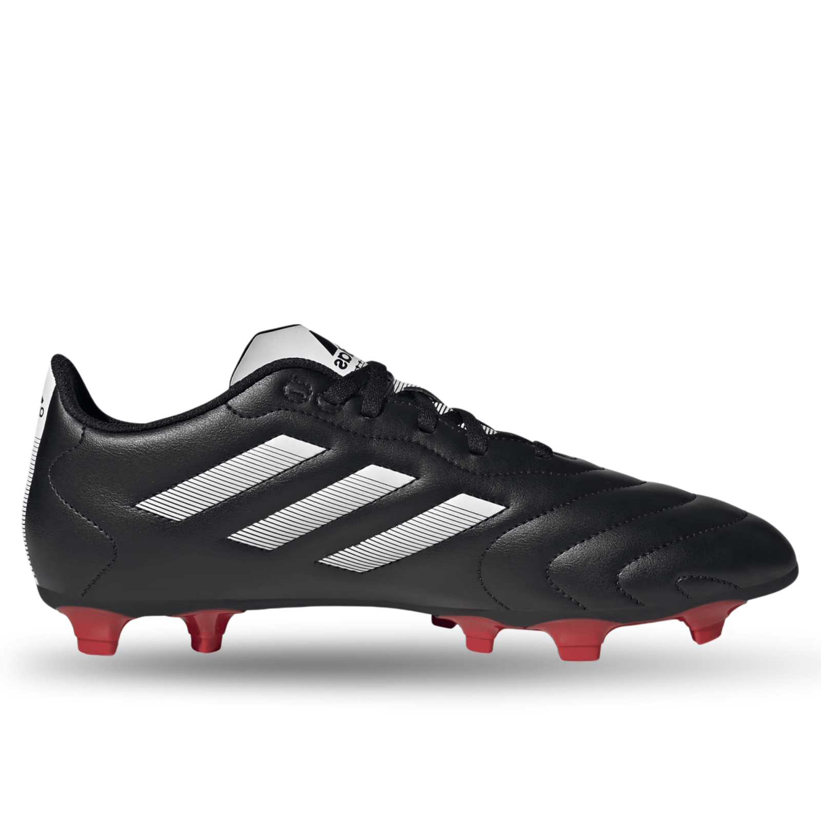adidas Goletto VIII Firm Ground Soccer Cleats (Black/White/Red) | SoccerWearhouse