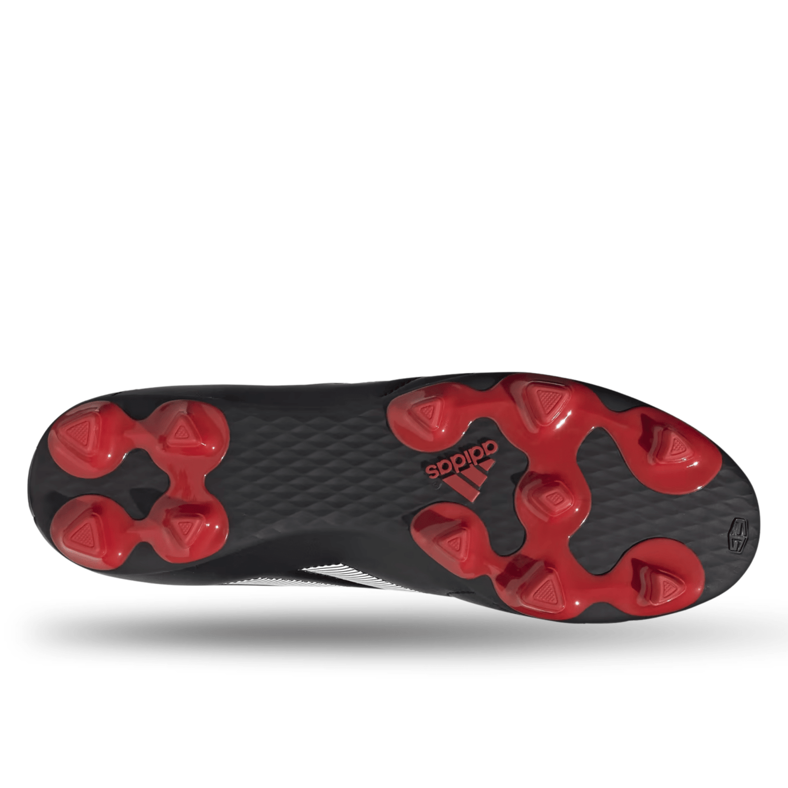 adidas Goletto VIII Firm Ground Soccer Cleats (Black/White/Red) | SoccerWearhouse