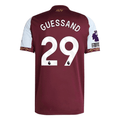adidas Guessand Men's Aston Villa Home Jersey 25/26 w/ NRFR + EPL Patches (Maroon/Blue)