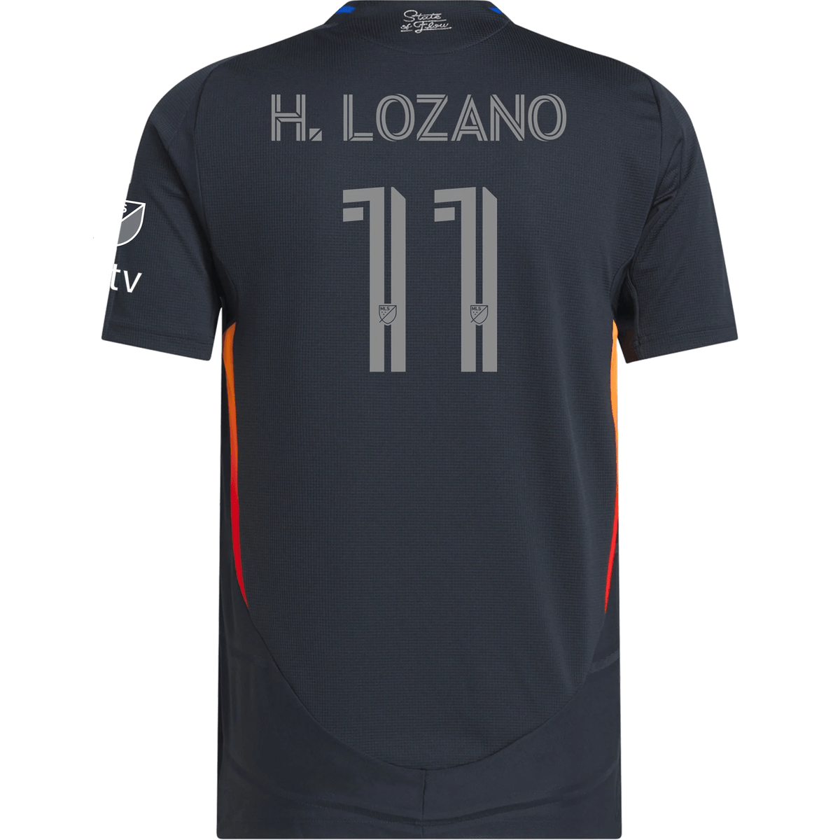 adidas Hirving Lozano San Diego FC Authentic Home Jersey w/ MLS + Apple TV Patches 25/26 (Night Navy) | SoccerWearhouse