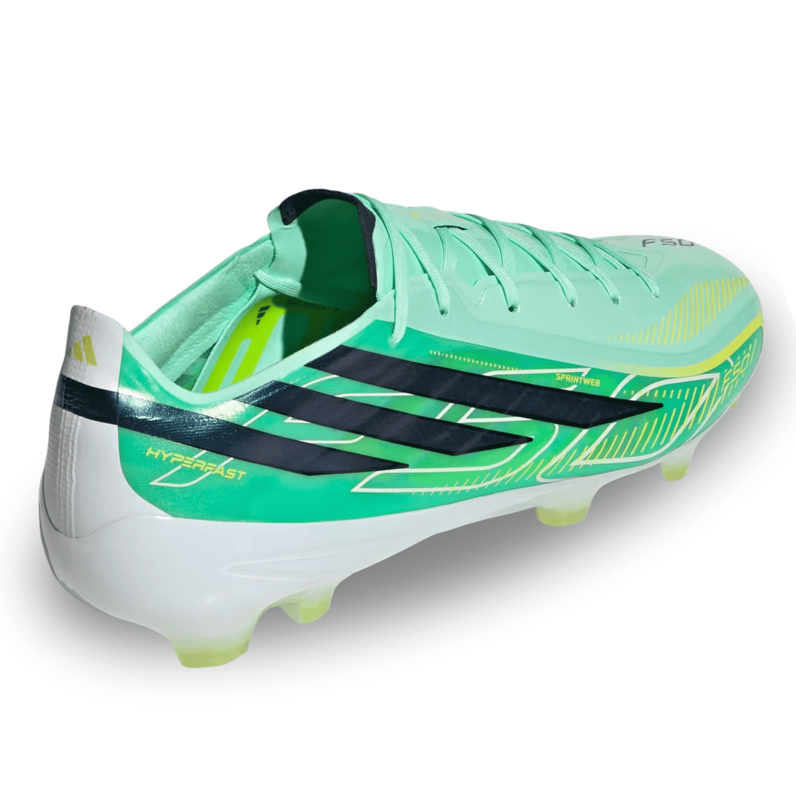 adidas Hyperfast Pro Firm Ground Soccer Cleats (Aqua/Lemon) | SoccerWearhouse