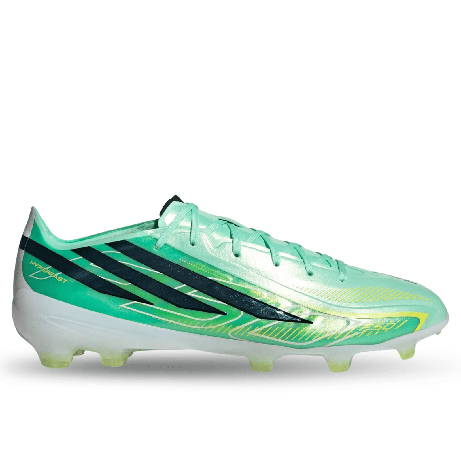 adidas Hyperfast Pro Firm Ground Soccer Cleats (Aqua/Lemon) | SoccerWearhouse