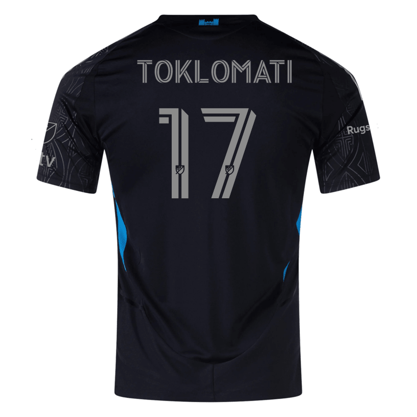 adidas Idan Toklomati Charlotte FC Authentic Away Jersey 25/26 (Black) | SoccerWearhouse