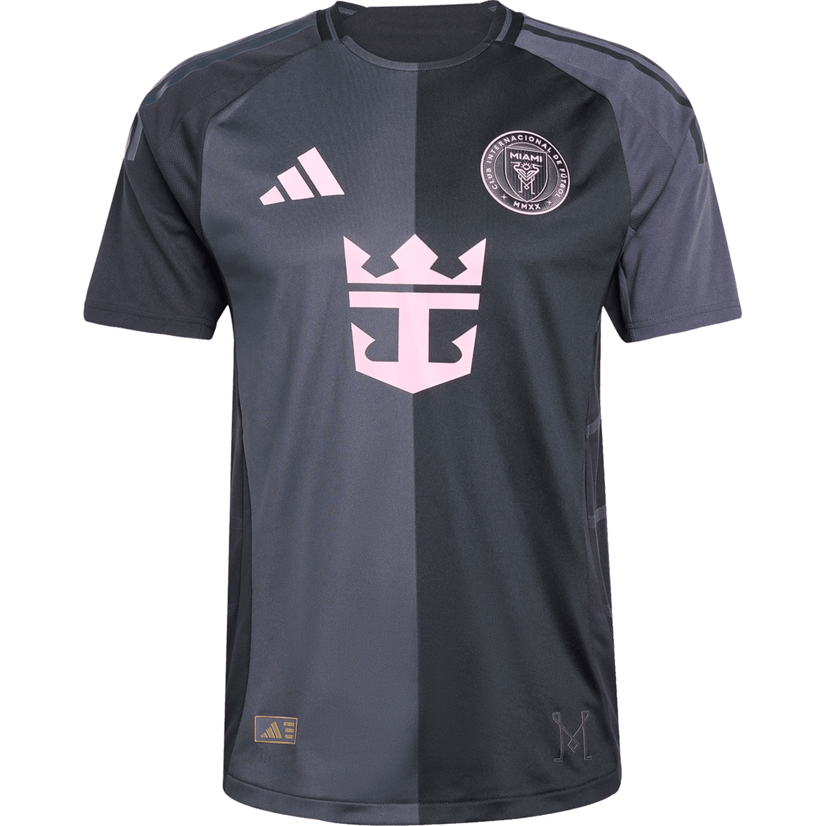 adidas Inter Miami Authentic Away Jersey 25/26 (Black/Pink) | SoccerWearhouse
