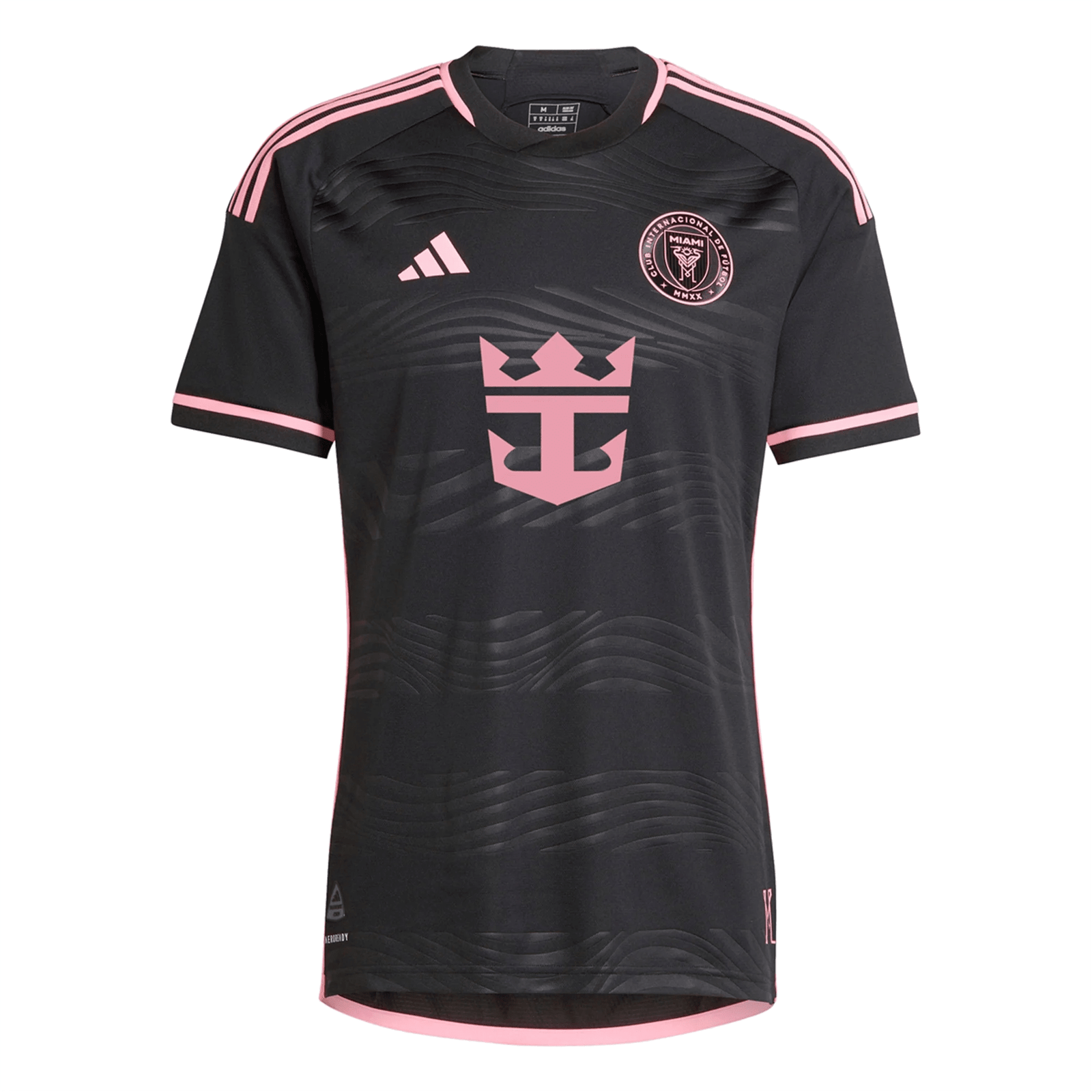 adidas Inter Miami Authentic Royal Caribbean Away Jersey 23/24 (Black/Bliss Pink) | SoccerWearhouse