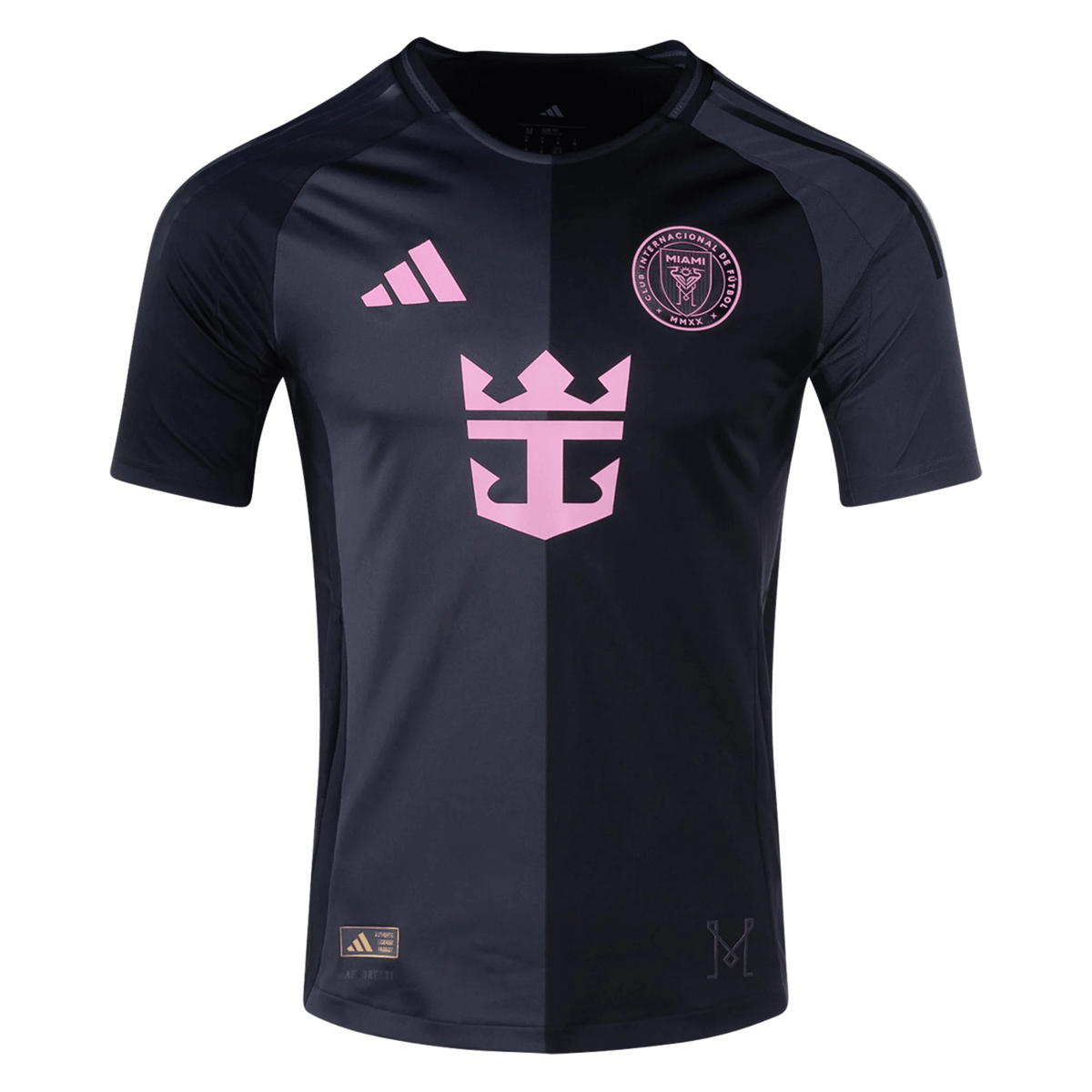 adidas Inter Miami Lionel Messi Authentic Name and Number Away Jersey 25/26 (Black/Pink) | SoccerWearhouse