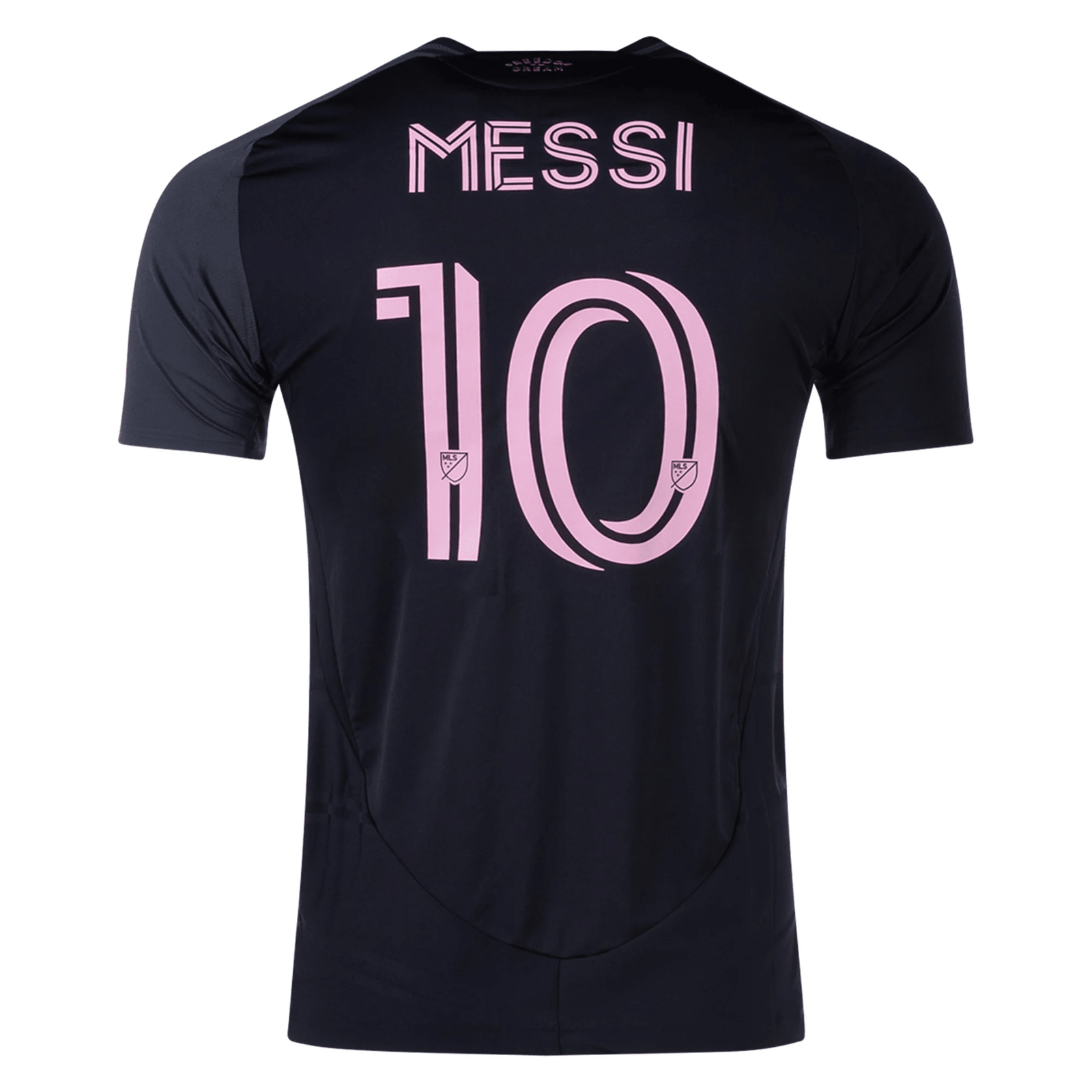 adidas Inter Miami Lionel Messi Authentic Name and Number Away Jersey 25/26 (Black/Pink) | SoccerWearhouse