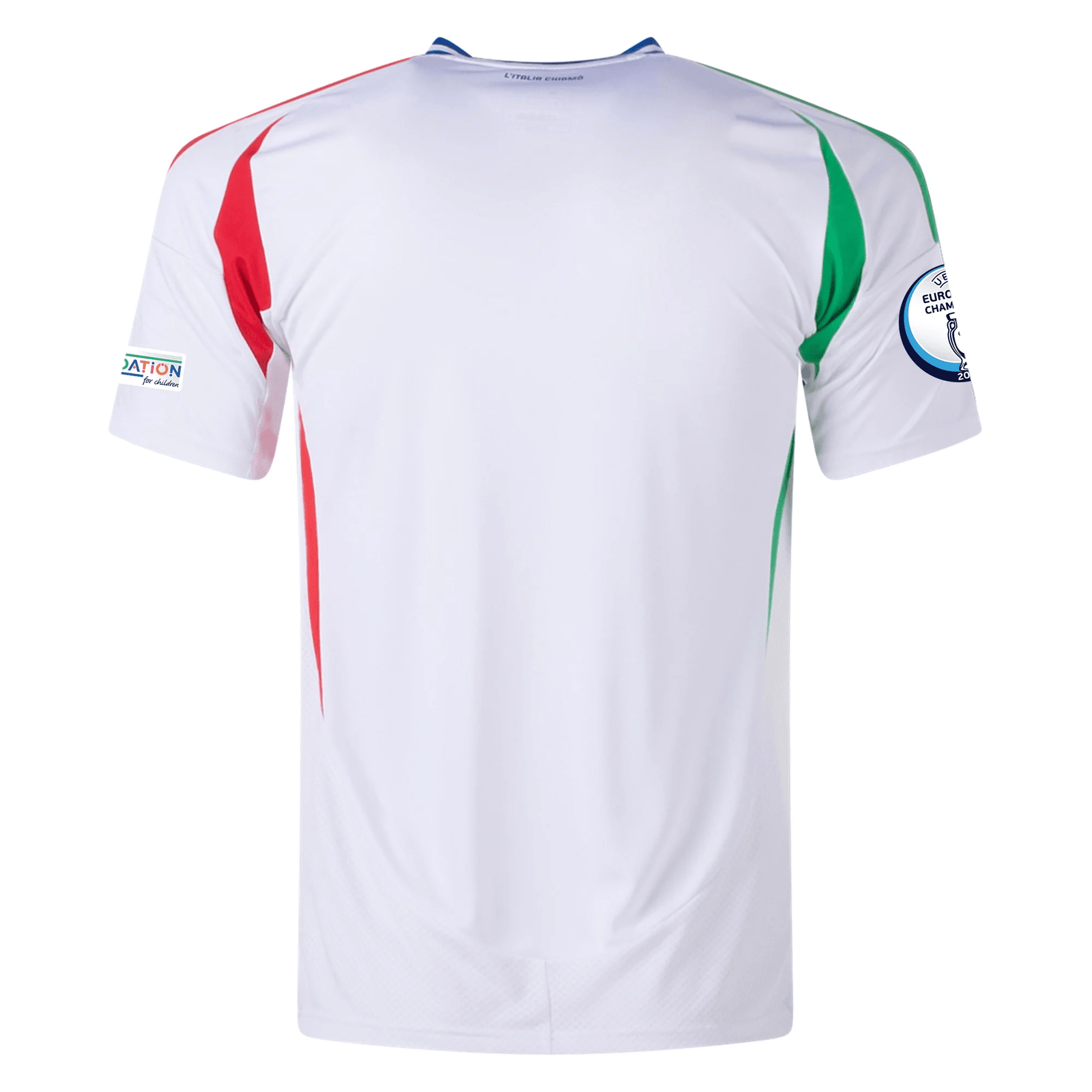 adidas Italy Away Jersey w/ Euro 2024 Patches 24/25 (Blue) | SoccerWearhouse