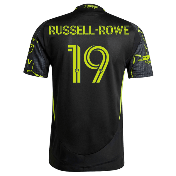 adidas Jacen Russell-Rowe Columbus Crew Authentic Away Jersey w/ MLS P