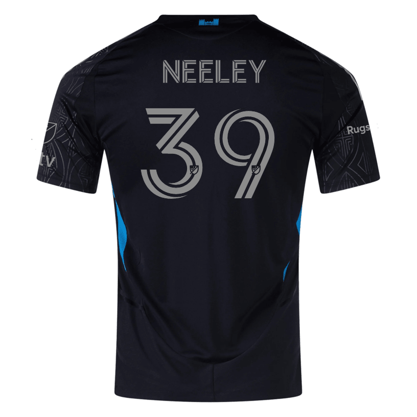 adidas Jack Neeley Charlotte FC Authentic Away Jersey 25/26 (Black) | SoccerWearhouse