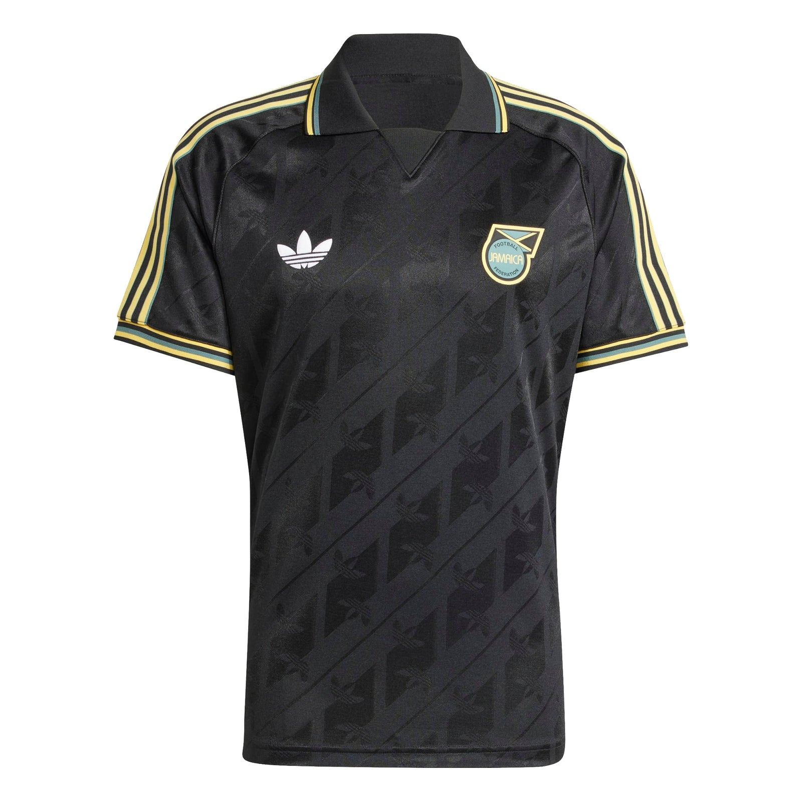 adidas Jamaica 24/25 Lifestyle Soccer Jersey (Black/Multi) | SoccerWearhouse