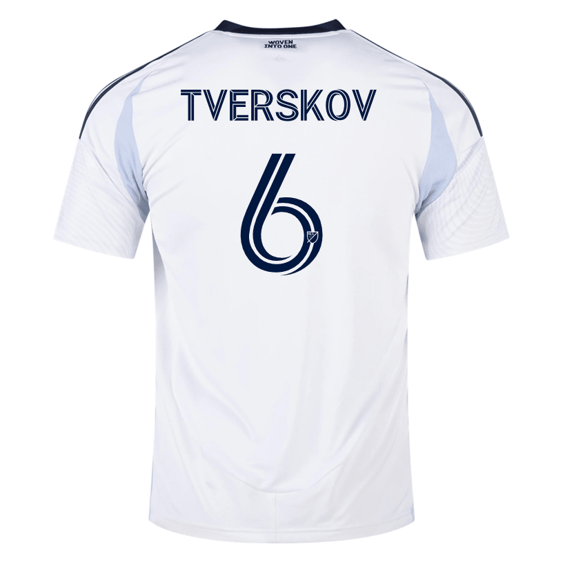 adidas Jeppe Tverskov San Diego FC Away Jersey 25/26 (White) | SoccerWearhouse