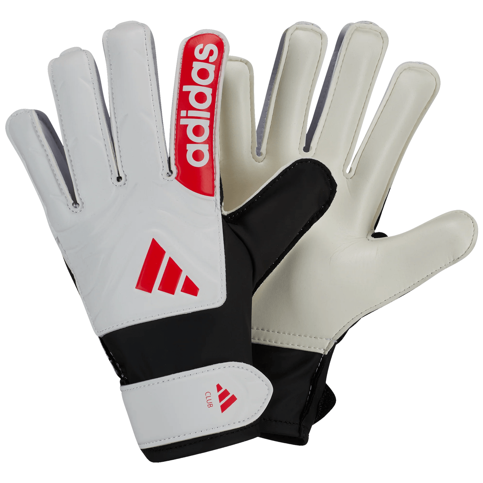 adidas Jr. Copa Club Goalkeeper Glove (White/Lucid Red) | SoccerWearhouse