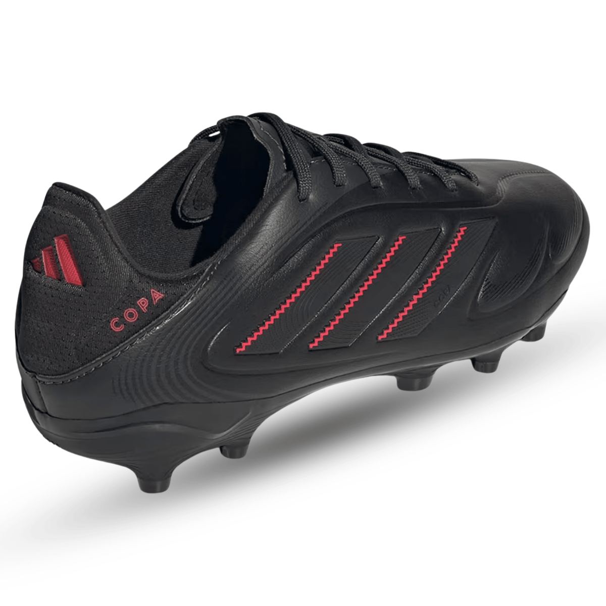 adidas Jr. Copa Pure III League FG/MG Soccer Cleats (Black/Carbon/Lucid Red) | SoccerWearhouse