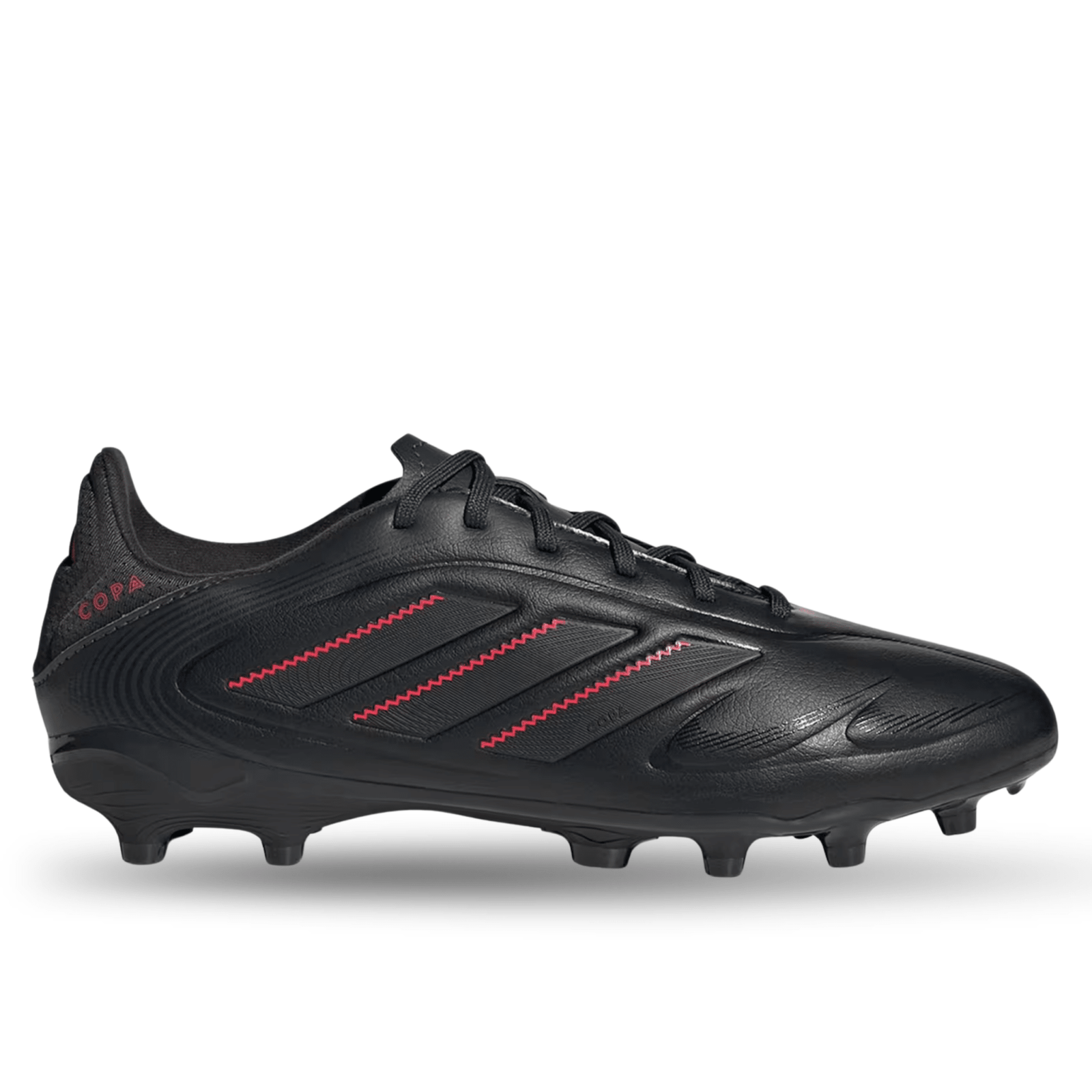 adidas Jr. Copa Pure III League FG/MG Soccer Cleats (Black/Carbon/Lucid Red) | SoccerWearhouse