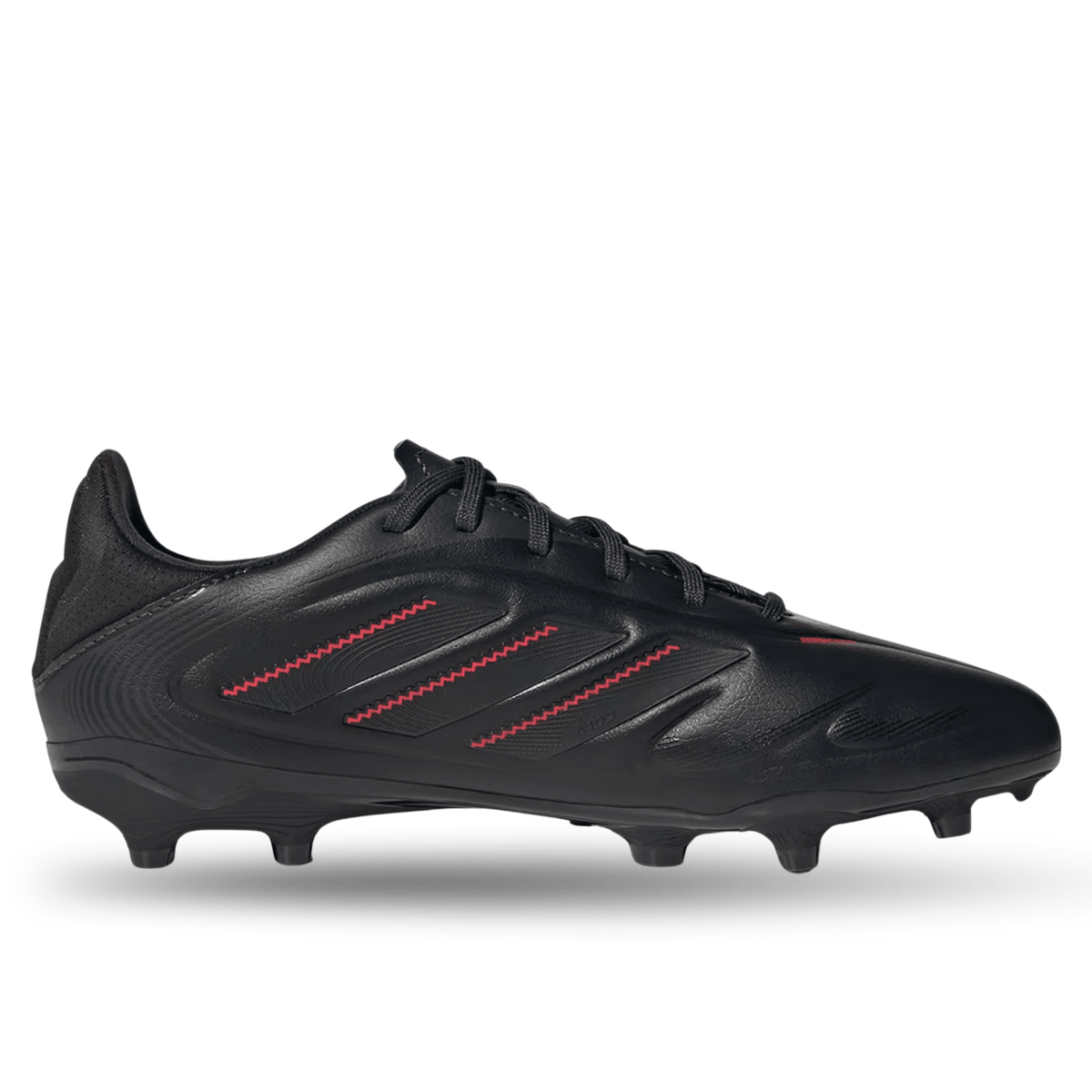 adidas Jr. Copa Pure III League FG/MG Soccer Cleats (Black/Carbon/Lucid Red) | SoccerWearhouse