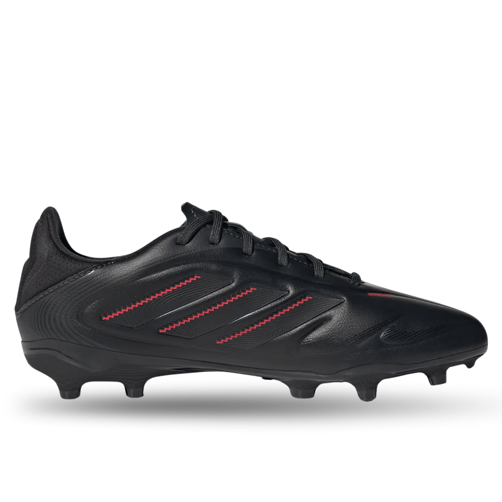 adidas Jr. Copa Pure III League FG/MG Soccer Cleats (Black/Carbon/Lucid Red) | SoccerWearhouse