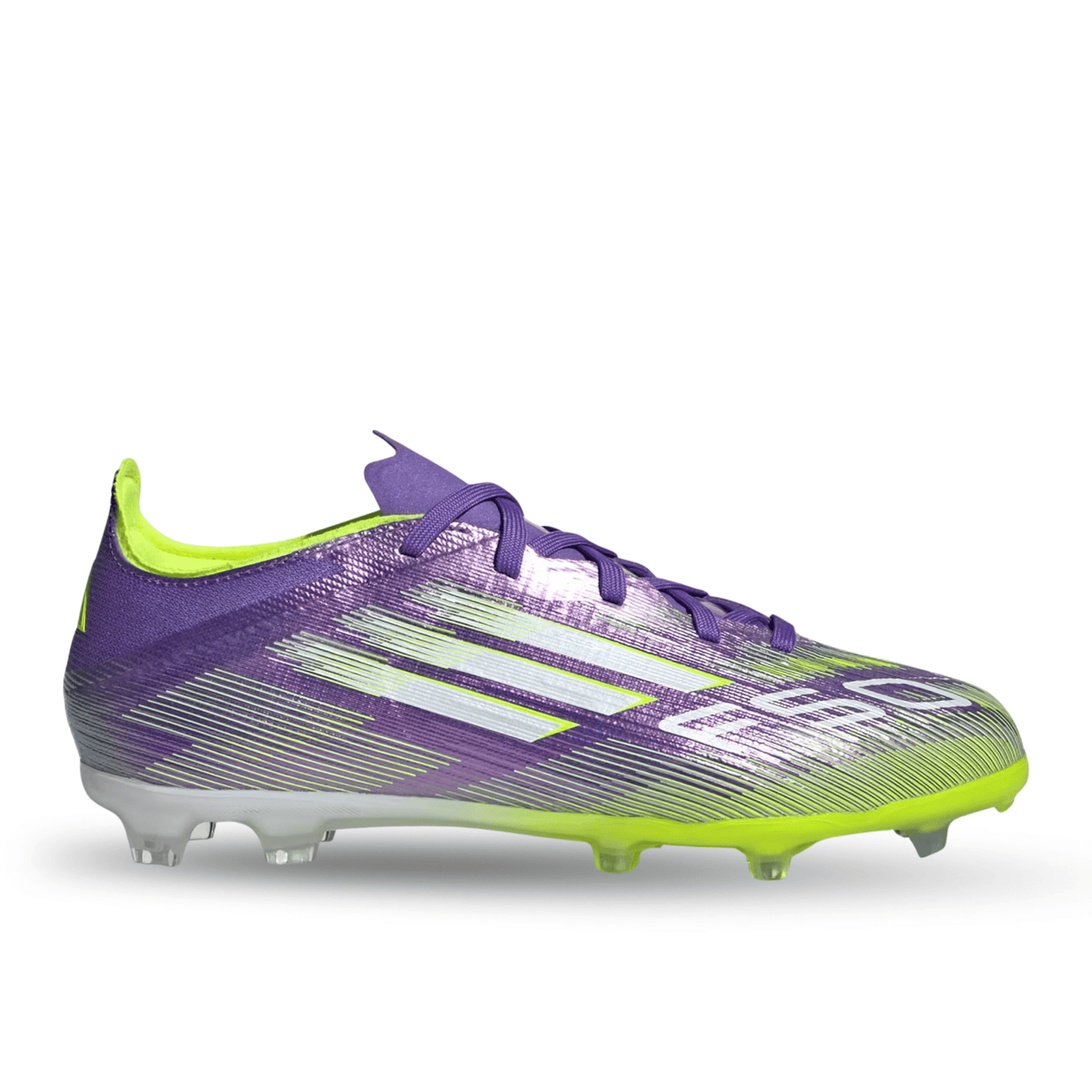 adidas Jr. F50 Elite FG Soccer Cleats (Purple Rush/Lucid Lemon) | SoccerWearhouse