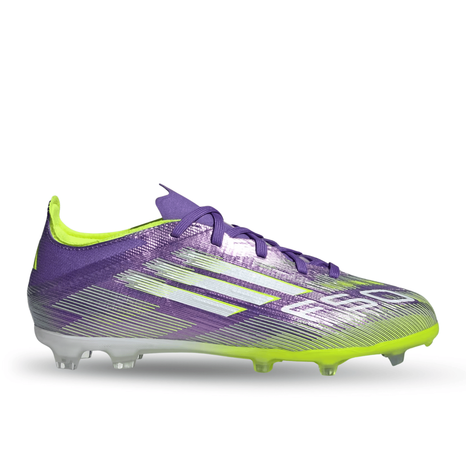 adidas Jr. F50 Elite FG Soccer Cleats (Purple Rush/Lucid Lemon) | SoccerWearhouse