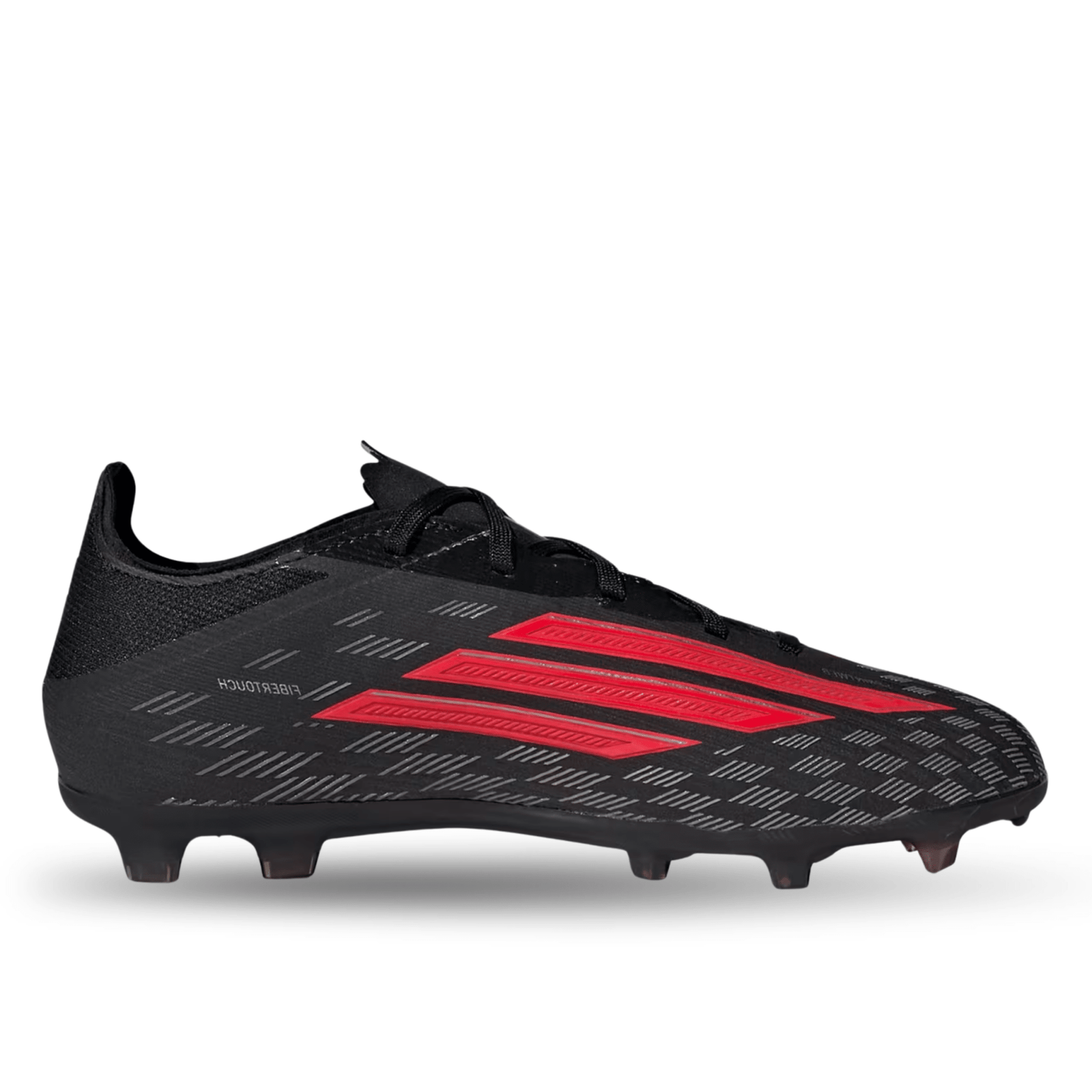 adidas Jr. F50 Elite Firm Ground Soccer Cleats (Black/Lucid Red) | SoccerWearhouse