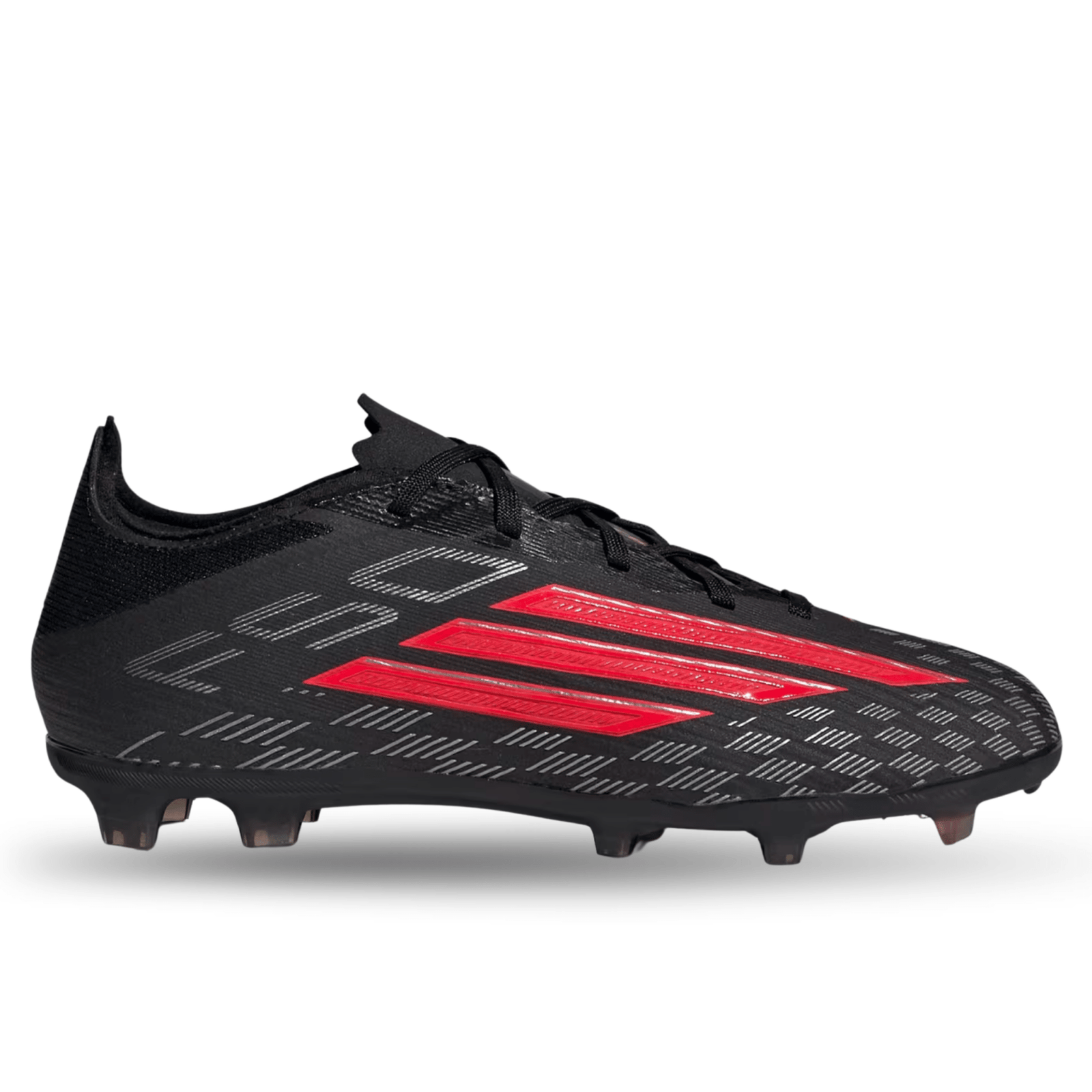 adidas Jr. F50 Elite Firm Ground Soccer Cleats (Black/Lucid Red) | SoccerWearhouse