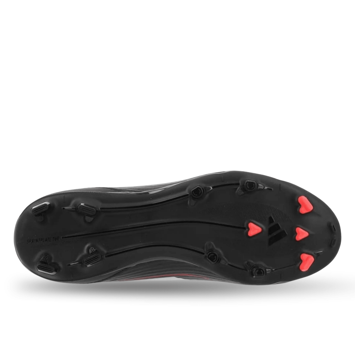 adidas Jr. F50 League FG/MG Soccer Cleats (Black/Iron Metallic/Lucid Red) | SoccerWearhouse