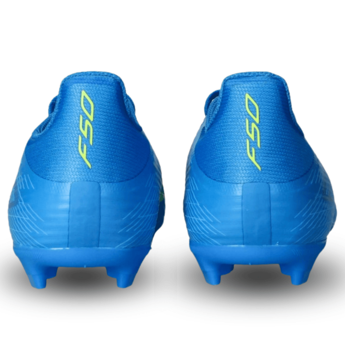 adidas Jr. F50 League FG/MG Soccer Cleats (Blue/Solar Yellow) | SoccerWearhouse
