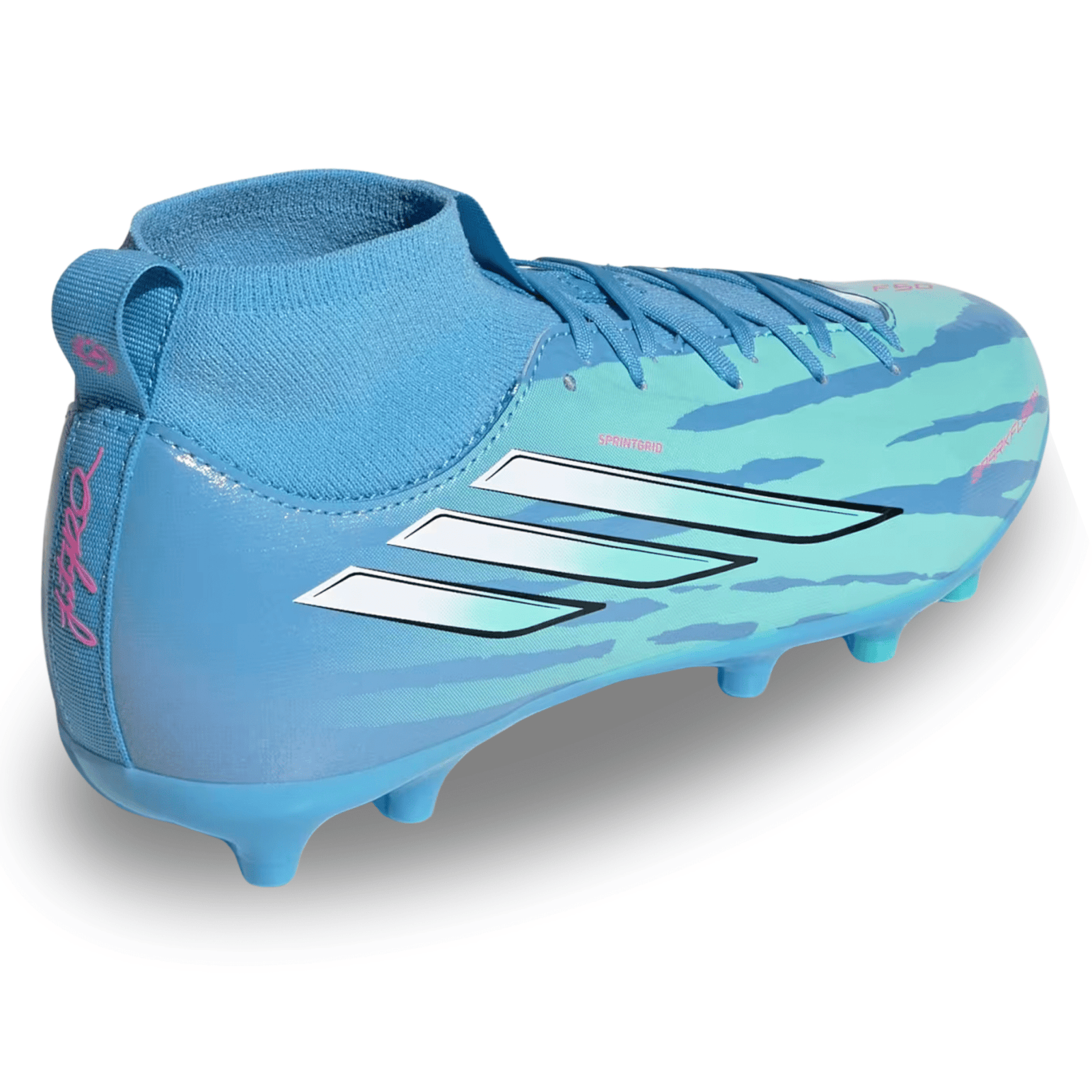 adidas Jr. F50 Sparkfusion League FG/MG Soccer Cleats (Blue) | SoccerWearhouse