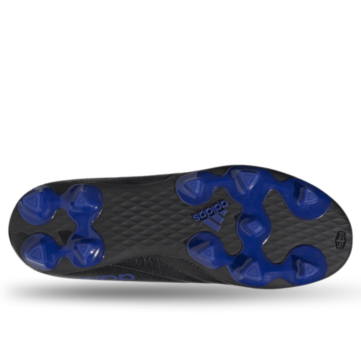 aDIDAS JR. GOLETTO VII Firm Ground Soccer Cleats (CORE BLACK/ROYAL BLUE) | SoccerWearhouse