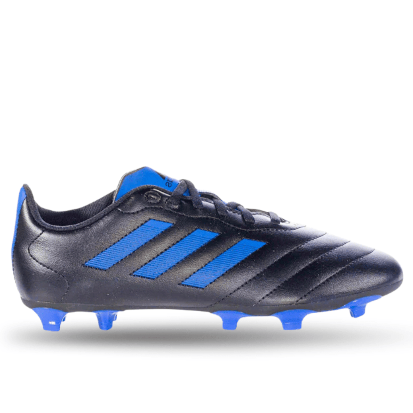 adidas Jr. Goletto VIII Firm Ground Soccer Cleats (Black/Team Royal Blue) | SoccerWearhouse