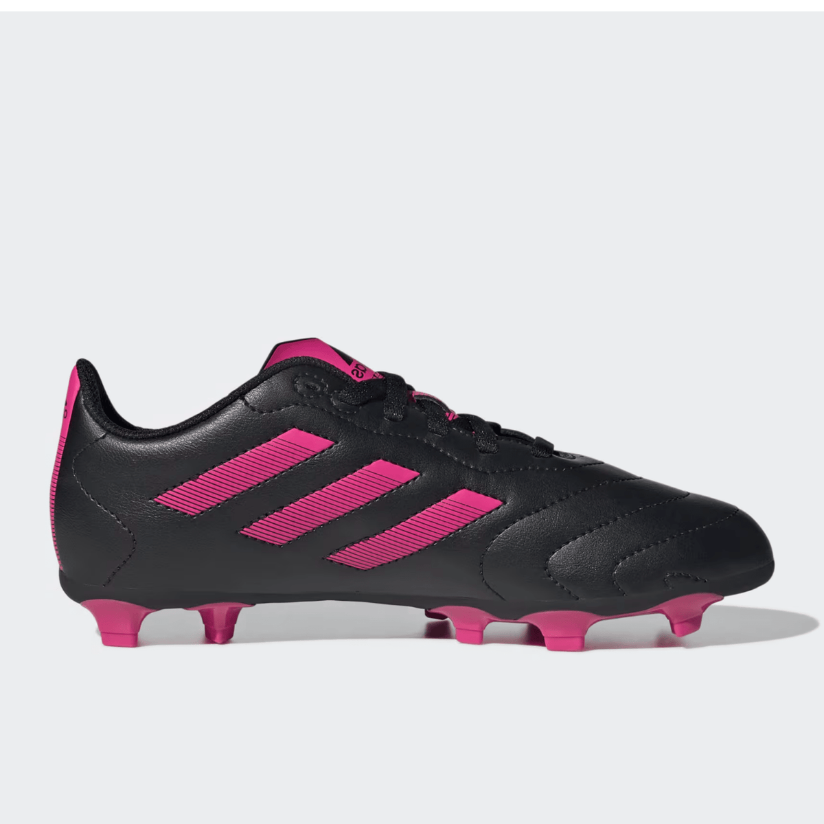 adidas Jr. Goletto VIII Firm Ground Soccer Cleats (Black/Team Shock Pink) | SoccerWearhouse