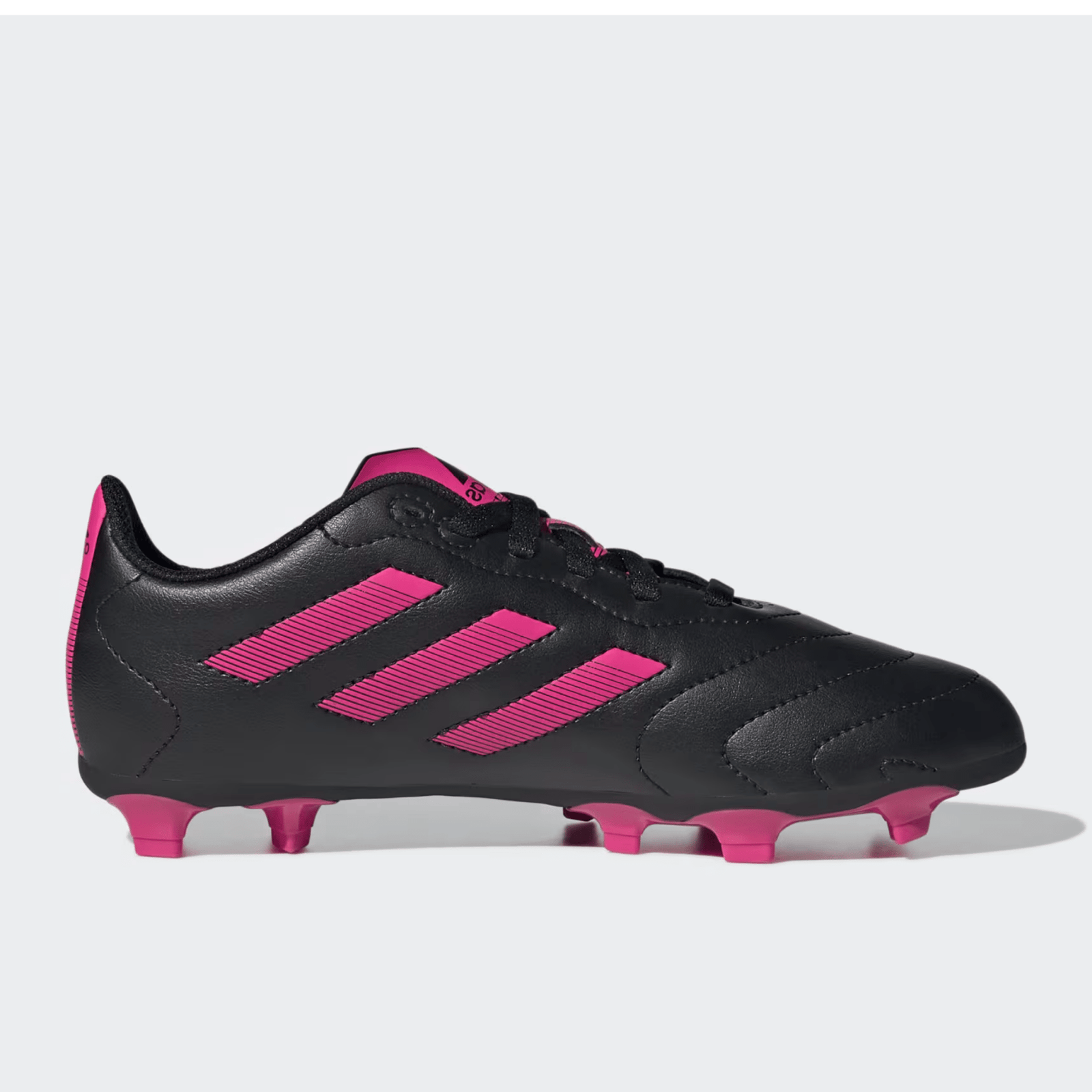 adidas Jr. Goletto VIII Firm Ground Soccer Cleats (Black/Team Shock Pink) | SoccerWearhouse