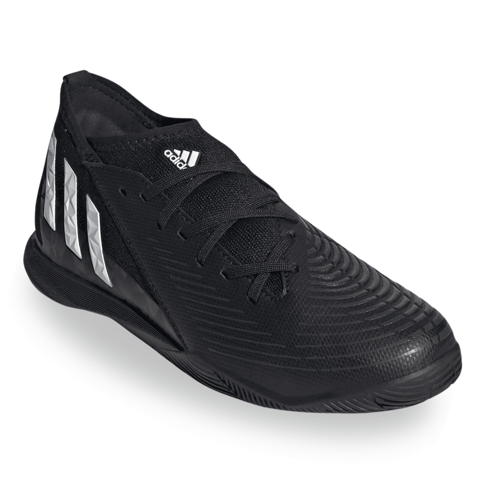 adidas Jr. Predator Edge .3 Indoor Soccer Shoes (Core Black) | SoccerWearhouse